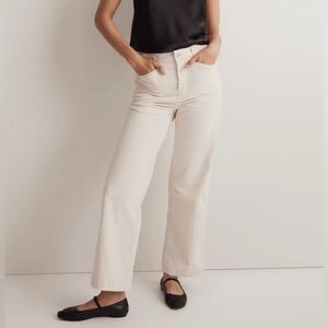 Madewell Emmett 2.0 wide leg pants in corduroy, size 33